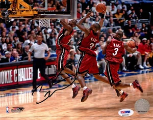 DWYANE WADE PSA/DNA SIGNED 8X10 PHOTOGRAPH MIAMI HEAT AUTOGRAPH BASKETBALL HOF . - Picture 1 of 2