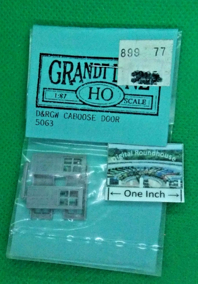 HO Hon 3 Grandt Line 5063 Caboose Doors D RGW