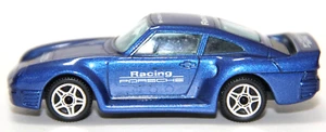 BURAGO USATO 1:43 AUTO DIE CAST PORSCHE 959 BLU METALLIZZATO D&A PORSCHE 1 - Foto 1 di 5