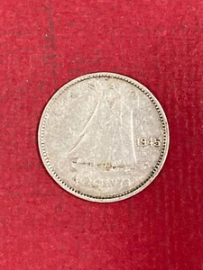 1945 Canada 10 Cent Silver Coin Circulated - Picture 1 of 2