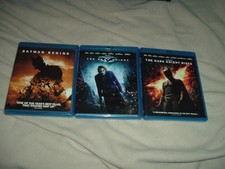 New listing
the Dark Knight Trilogy Batman Begins Rises Blu-Ray Lot Set