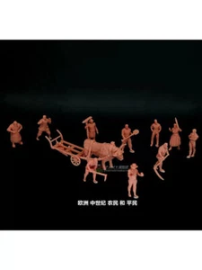 1/72 Gruppo Europeo Contadini e Comuni Medievali Stampati in 3D Soldato # - Foto 1 di 3
