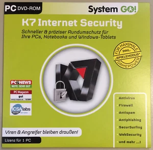 K7 Internet Security System GO! PC DVD-ROM ✰NEU✰ - Bild 1 von 3