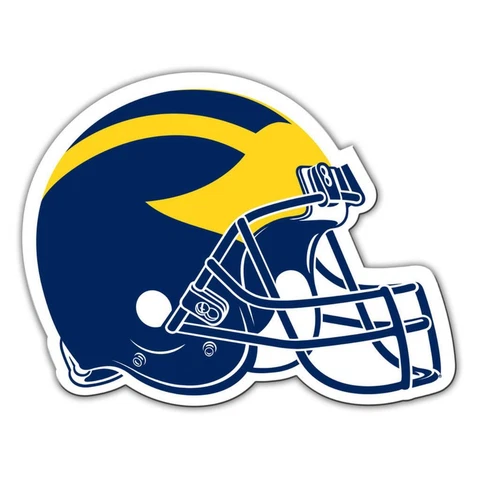 Michigan Wolverines Helmet 12 Inch Car Magnet [NEW] NCAA Decal Emblem Truck Auto Cover