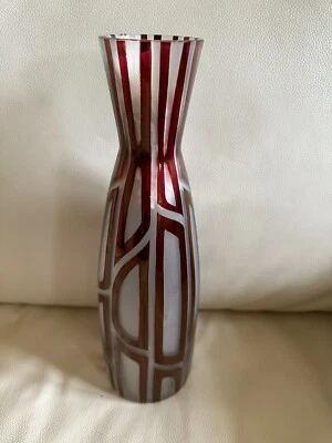 Vase Glas Rubinrot Lötz?  - Bild 1 von 4