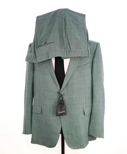 $4,995 ERMENEGILDO ZEGNA -“ACHILLFARM" *Su Misura* Wool/Silk/Linen Green Suit - - Picture 1 of 13