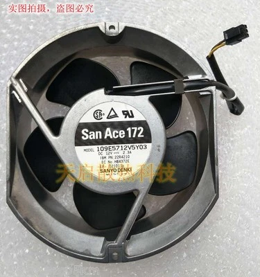 Original Sanyo Cooling 109E5712DY5J4 12V 2.3A 172*172*51MM metal frame case fan  - Image 1 of 4