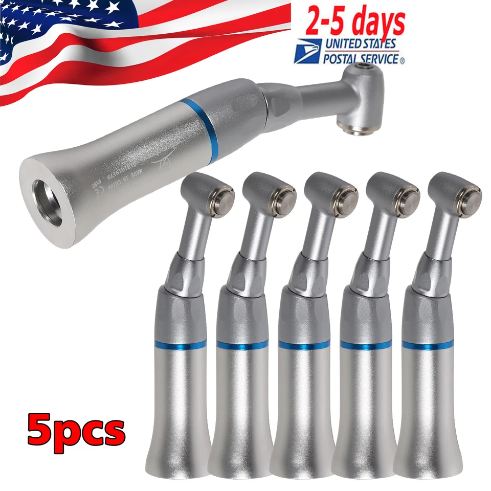 Dental Slow Low Speed Handpiece Contra Angle Push Button E-type Attach NSK STYLE - Image 1 of 4