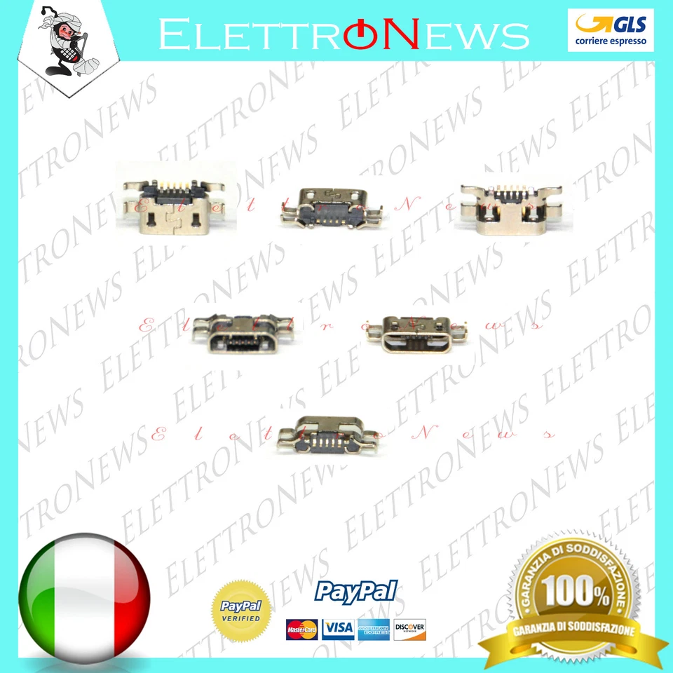 Connettore ricarica Micro usb Plug-in per Nokia Lumia 625 Nokia Lumia 1320 A022 - Immagine 1 di 1