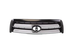 New Front Grille Black Shell and Insert w/Chrome Molding for 03-06 Toyota Tundra - Picture 1 of 7
