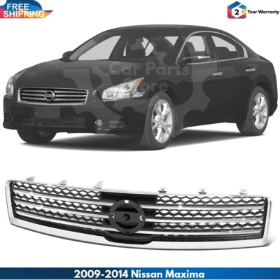 Front Grille Assembly Chrome For 2009-2014 Nissan Maxima Foto 1 de 4