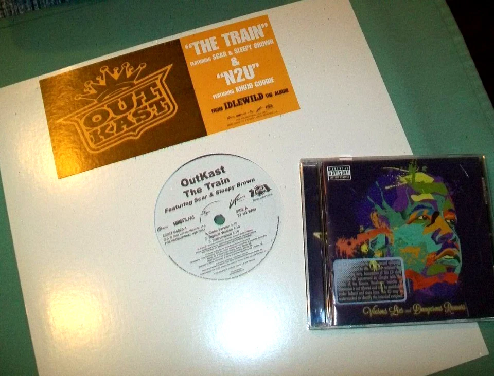 OutKast - Big Boi      **PROMO VINYL / CD LOT**     Vicious Lies  --  The Train Foto 1 de 1
