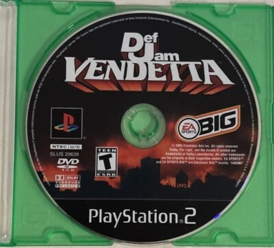 Def Jam Vendetta (Sony PlayStation 2, 2003) - Disc Only - Disc Resurfaced - Image 1 of 2