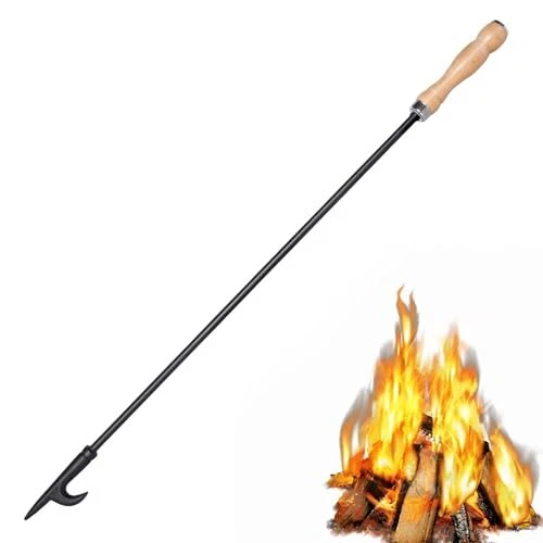 AGM Fire Poker for Pit 32" Long Heavy Duty Campfire