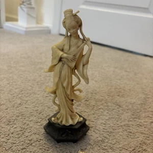 Depose Italy Vintage Chinese Goddess Lady Musical Instrument Asian Figurine - Picture 1 of 3