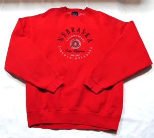 VTG Galt Sand USA Made Nebraska Cornhuskers Embroidered Sweatshirt, Men's XL - Picture 1 of 8