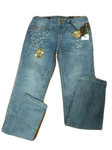 VIGGOSS Girls NEW Size 8x23"L Zip-fly Blue Mid- Rise The Jagger Skinny Jeans(#p1 - Picture 1 of 7