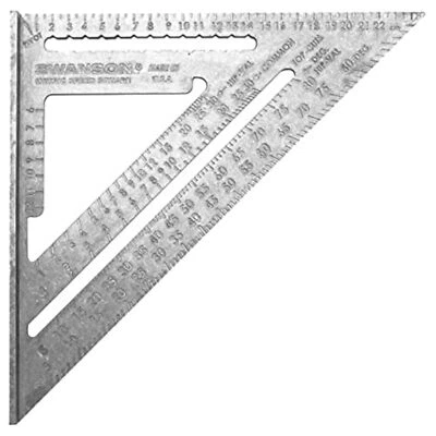 	Swanson NA202 Metric Speed Square Layout Tool Aluminum	 - Image 1 of 4