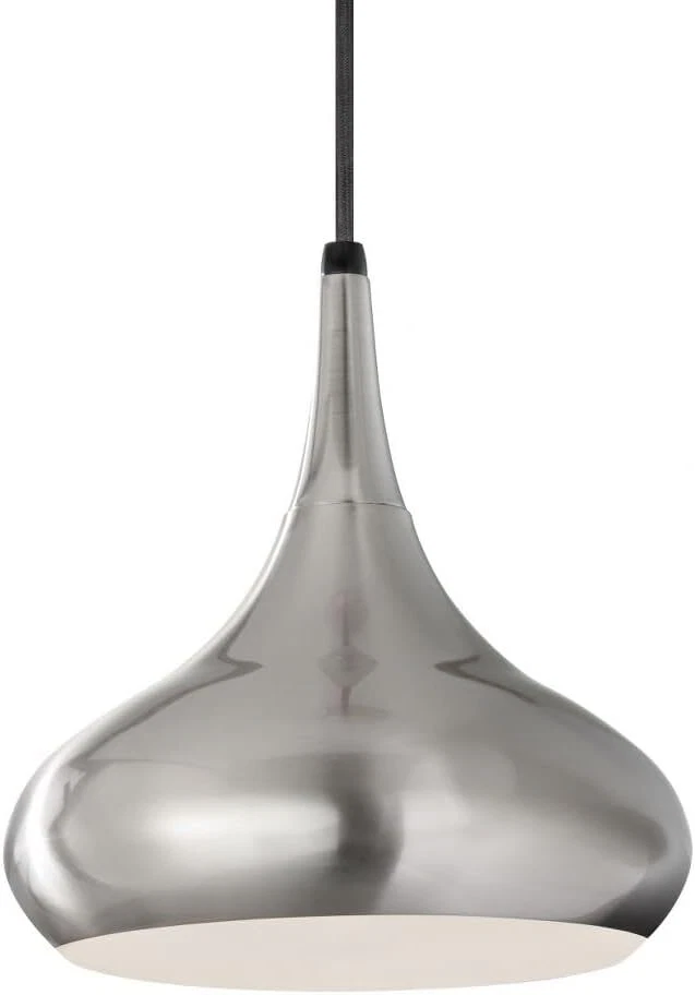 Feiss Lighting-Belle-Mini-Colgante 1 Luz en 10" Ancho, Acero Cepillado  Foto 1 de 1