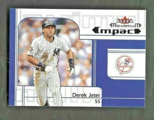 DEREK JETER 2002 FLEER MAXIMUM #256 NEW YORK YANKEES - Picture 1 of 1