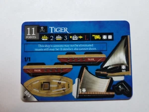 Wizkids Pirates CSG Tiger #009 UNCOMMON Unpunched ship - Picture 1 of 2