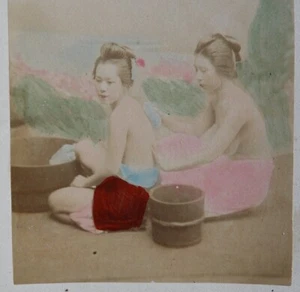 Altes Foto (19. Jh.) Japan Japanische Frauen Geishas Altes Farbbild - Bild 1 von 6