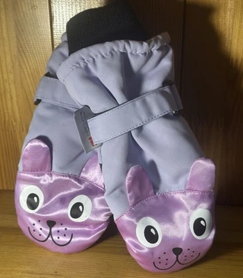 Thinsulate by 3M Winter Ski Snow Mittens Purple Pink Small Toddler 2-4 Insulated - Image 1 of 4