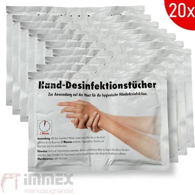 Sonax Tücher für die Hände-Desinfektion 20x Hygiene Desinfektionsmittel