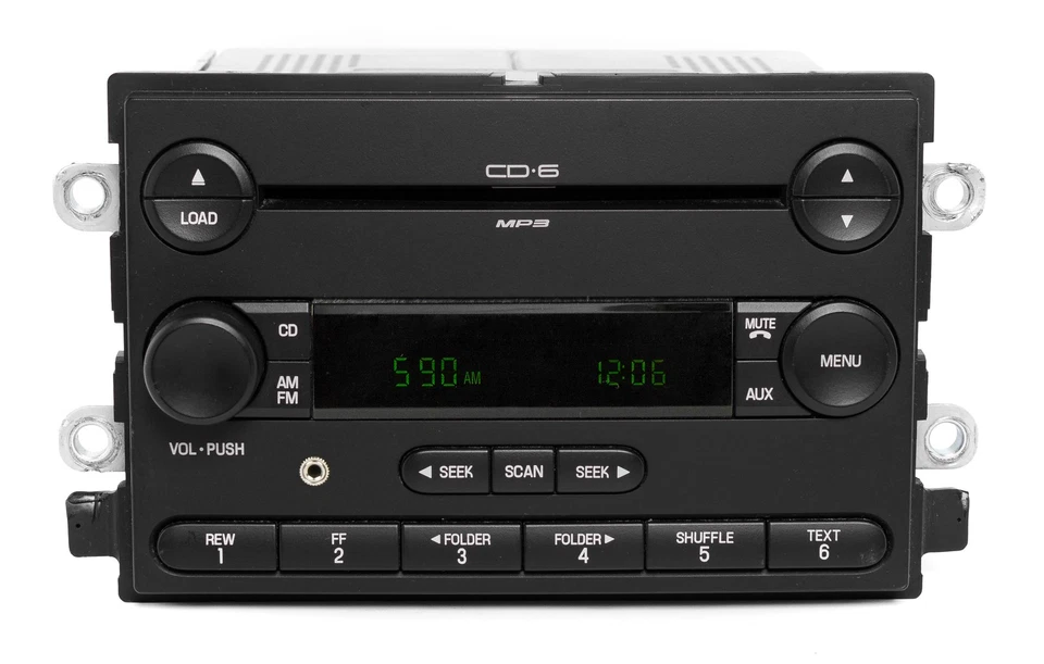 Radio CD Ford Mercury 2006-2007 Five Hundred Montego AMFM 6 con auxiliar 6G1T-18C815-AC Foto 1 de 4