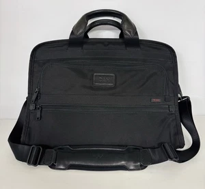 Tumi Alpha Slim Deluxe Nylon Ballistic Briefcase/Laptop Bag 26101DH Excellent - Picture 1 of 11