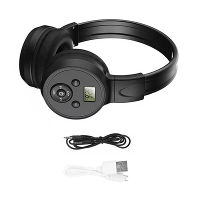DC 3-5V 100uA Rechargeable FM Digital Radio Receiver Headphone Audio Headset Foto 1 de 4