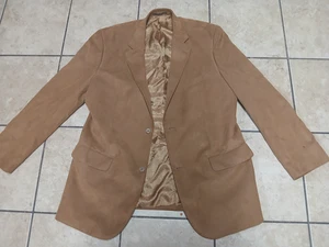 *USED GREAT CONDIITION* Tasso Elba Blazer Sport Coat Jacket Sz Large (42-44) Tan - Picture 1 of 21