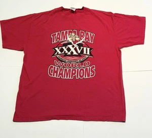 Vintage Tampa Bay Bucs 2003 Super Bowl XXXVII World Champions T-Shirt Herren Gr. XL - Bild 1 von 7