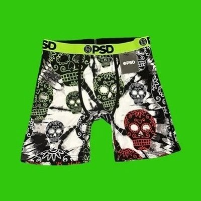 Calzoncillos boxer PSD Suga calavera grandes negros blancos rojos ropa interior grande para hombre Foto 1 de 4