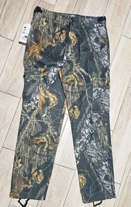 Cabela Mossy Oak Camo Cargo Pants Mens 34 Camouflage Outdoor Bowhunt Breakup - Picture 1 of 12