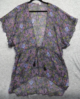 Victoria's Secret Kimono Cubre Mujer Pequeño Transparente Floral Playa Ligero Foto 1 de 4