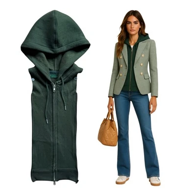 NWT Brunne DICKEY Compatible with VERONICA BEARD Blazer Jacket Hoodie Sz 00-14 - Image 1 of 4