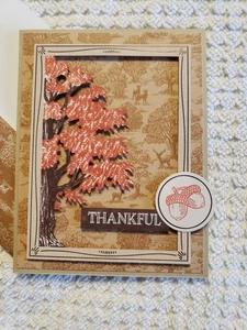 Handcrafted Thankful greeting card, Fall - Picture 1 of 3