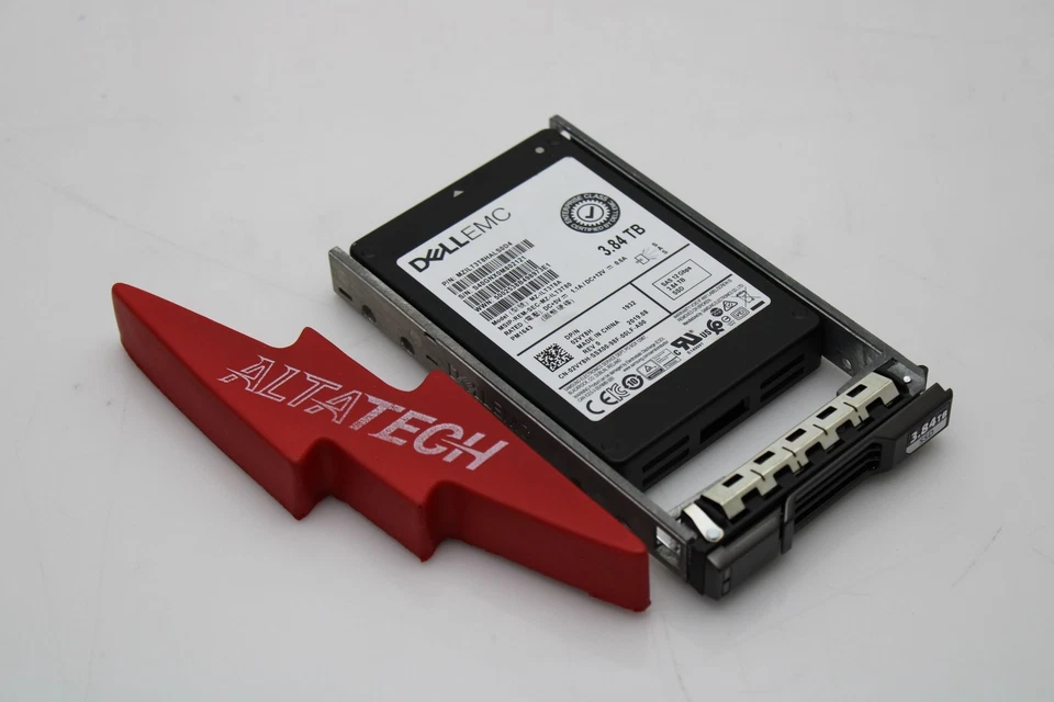 Dell 2VY8H-CML 3.84TB SSD SAS 2.5 12G E+ Compellent SC220 Bandeja Unidad de estado sólido Foto 1 de 4
