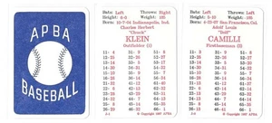 1936 APBA Season - PHILADELPHIA PHILLIES Team Set (Issued I987) - Picture 1 of 1