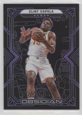 2021-22 Panini Obsidian Electric Etch Purple /99 Clint Capela #66 - Image 1 of 2