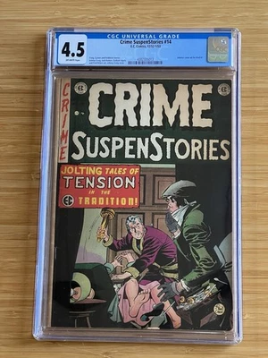 Crime SuspenStories #14 (EC) 1953 PCH Pre-Code Horror CGC 4.5 - Image 1 of 2