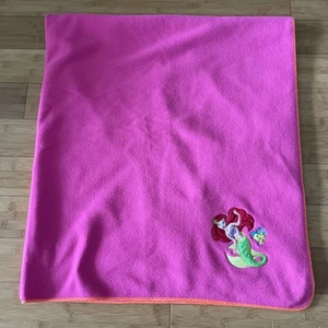 Disney Princess Little Mermaid Ariel Blanket Throw 50 x 60 - Picture 1 of 3