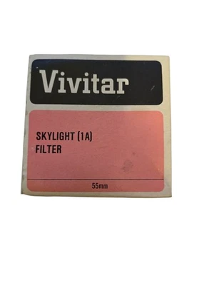 Vivitar Skylight 1A 55mm Lens Filter made in Japan. New In Open Box.  - Image 1 of 3