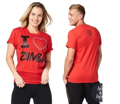 Camiseta Unisex Zumba I Love Zumba - Viva La Red ~ XS/S ~ ¡Nueva! Envío gratis Foto 1 de 3