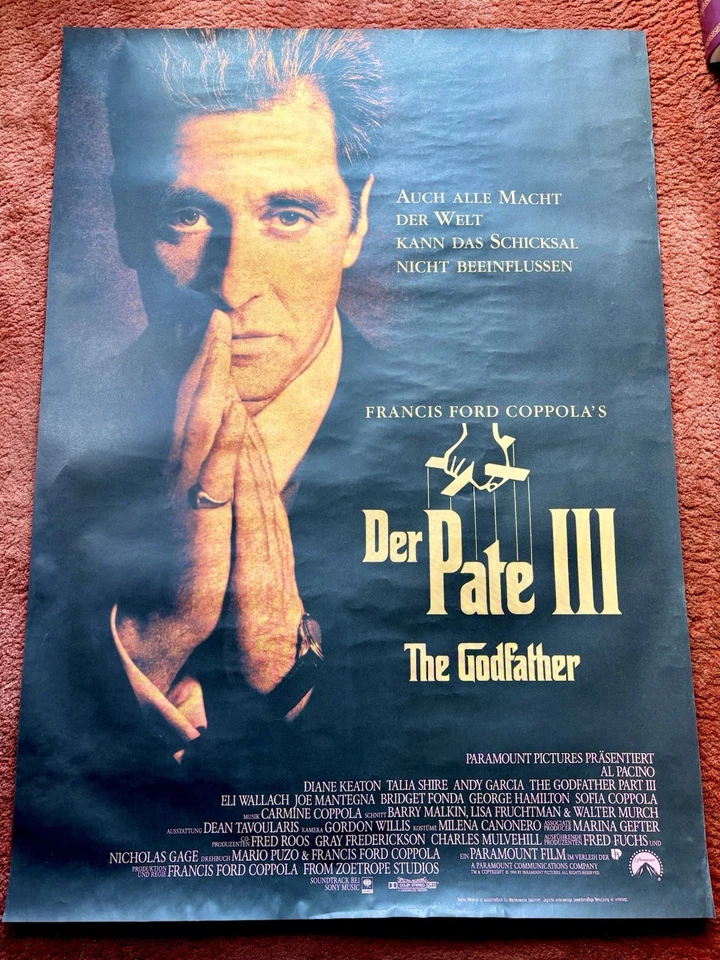 Der Pate 3 - Kinoplakat Poster A0, 84x119cm, GEROLLT, The Godfather, Al Pacino - Bild 1 von 1
