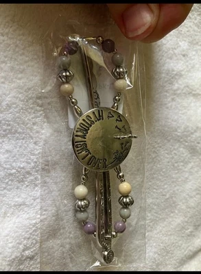 Clip flexible para cabello grande Lilla Rose My Story púrpura en tono plateado ¡Nuevo! Gancho #4119 Foto 1 de 3