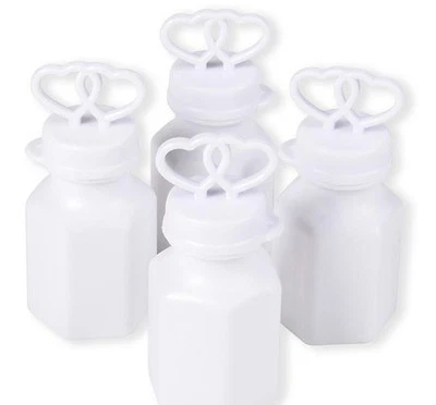 576 Wedding  Double Heart Bottles Bubble Bubbles Party Favors Bulk Wholesale - Image 1 of 2