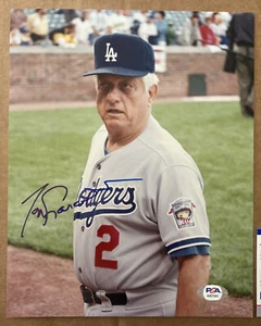 Tommy Tom Lasorda Signed Autographed 8X10 Photo PSA/DNA COA - Picture 1 of 4