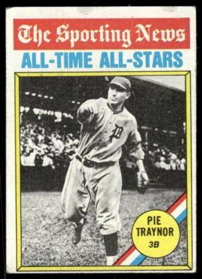 Pie Traynor 1976 Topps #343 Pittsburgh Pirates Foto 1 de 2